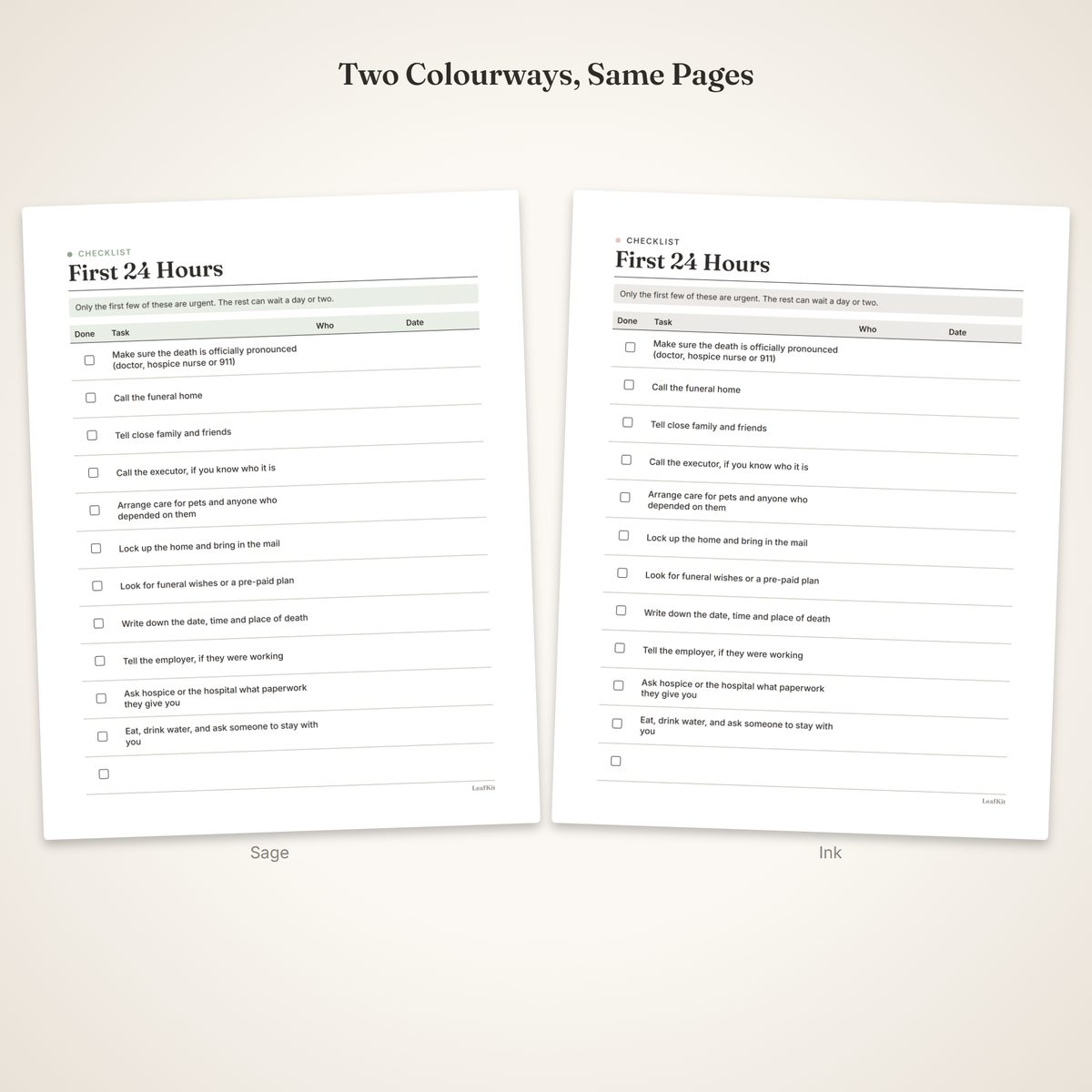 When Someone Dies: Family Checklist & Organizer photo 5, colourways