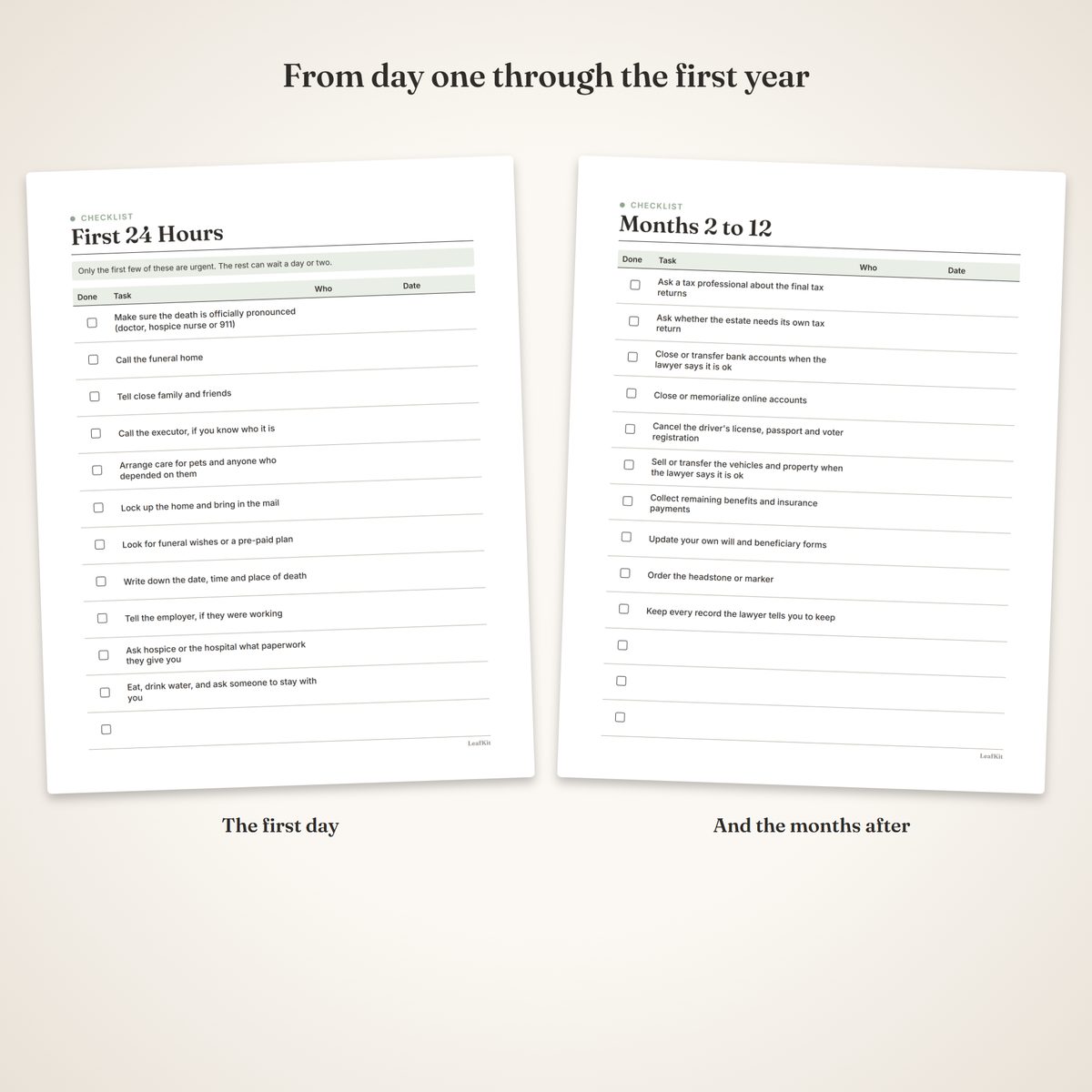 When Someone Dies: Family Checklist & Organizer photo 7, two uses