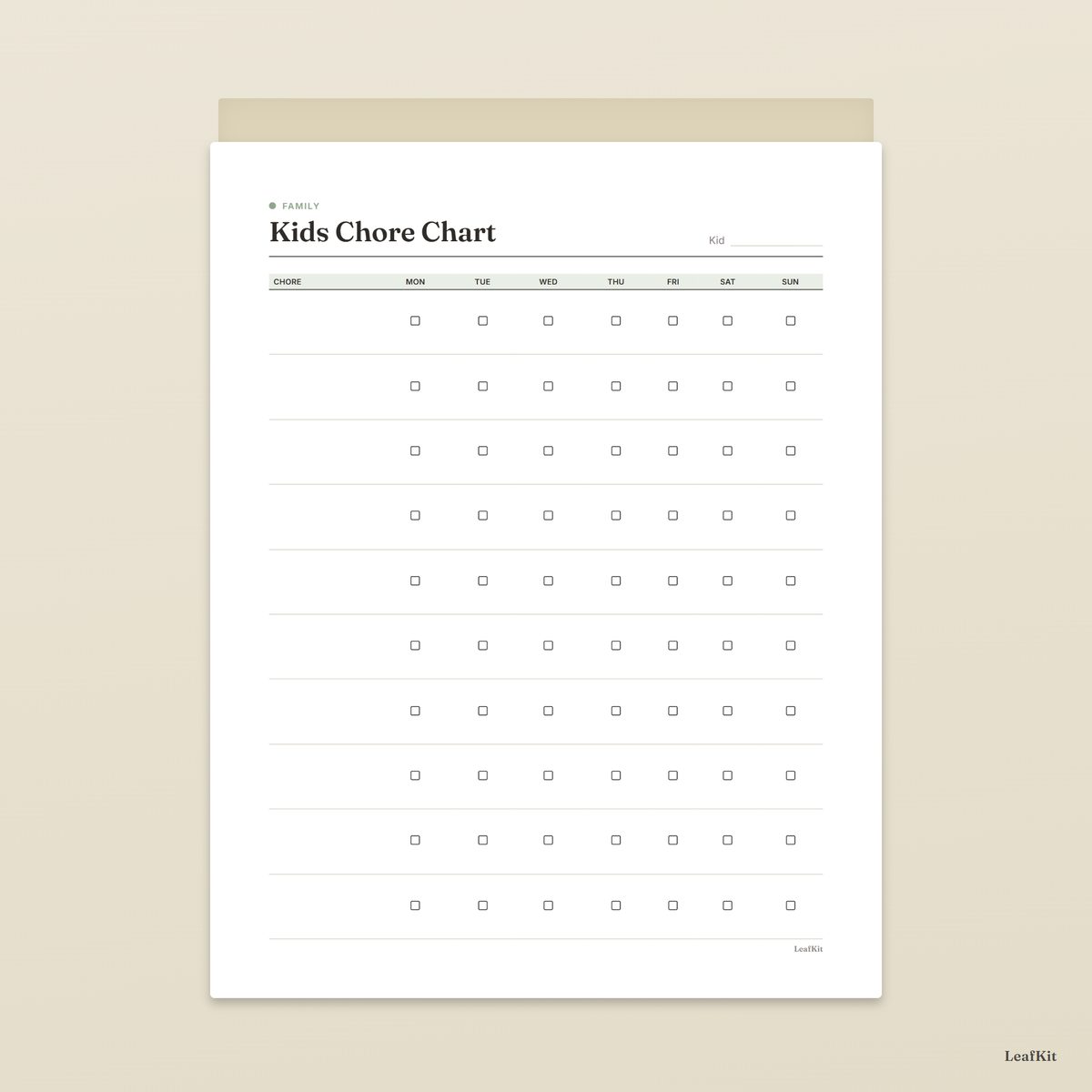 Habit & Routine Kit photo 7, wall panel