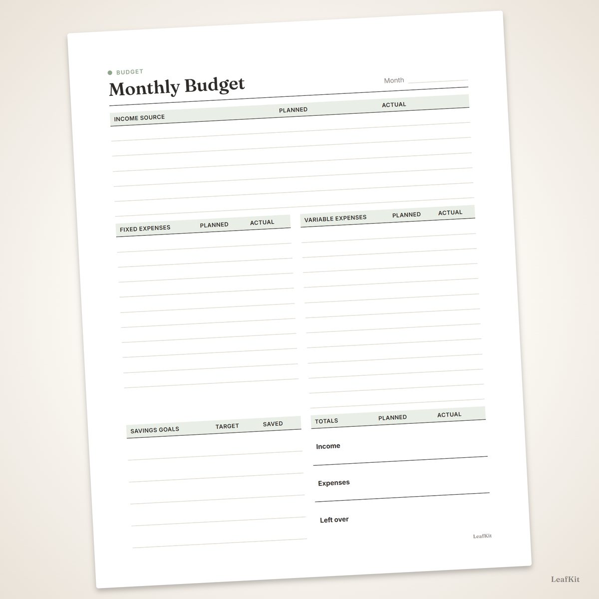 Home Budget Kit photo 3, closeup