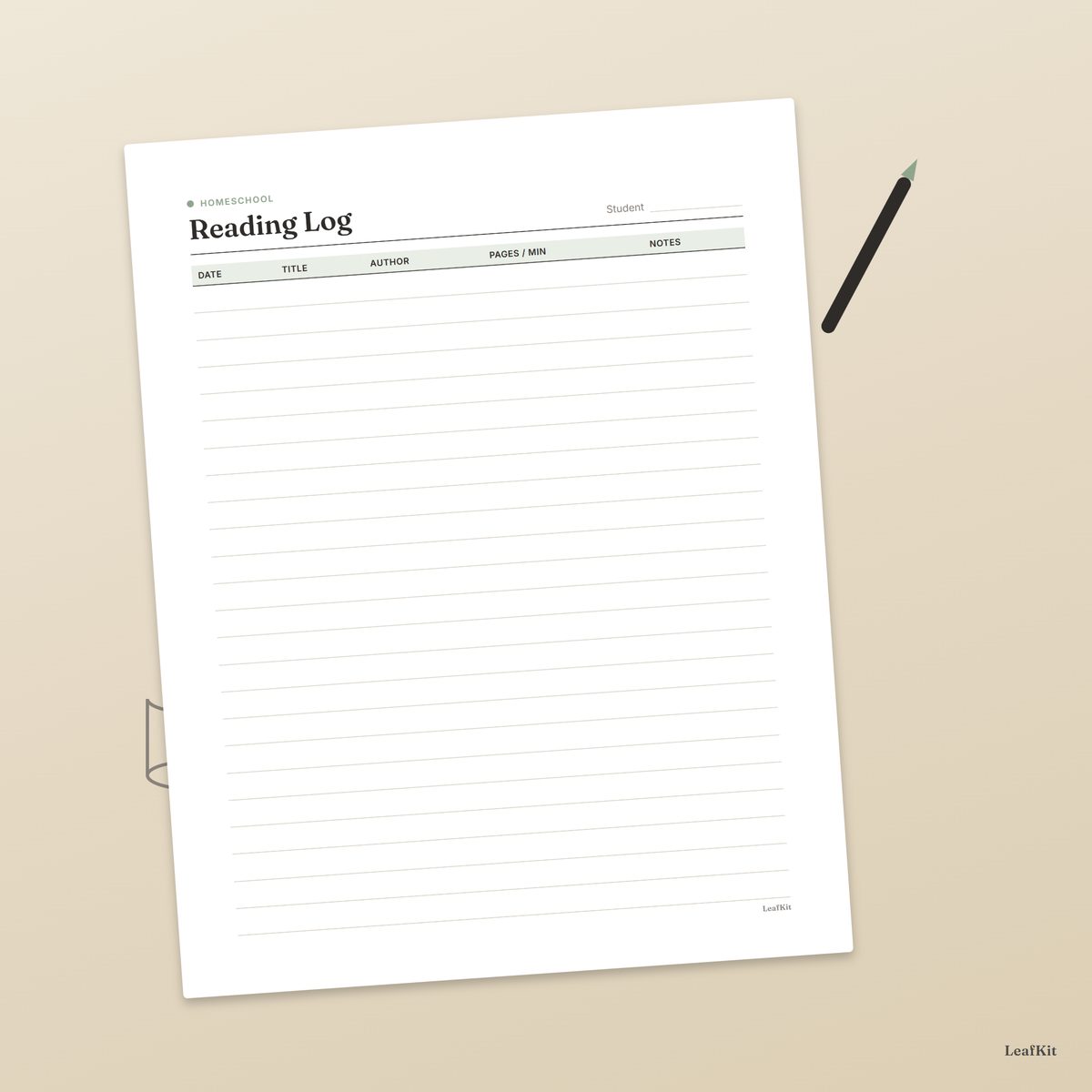 Homeschool Records Kit photo 8, lifestyle