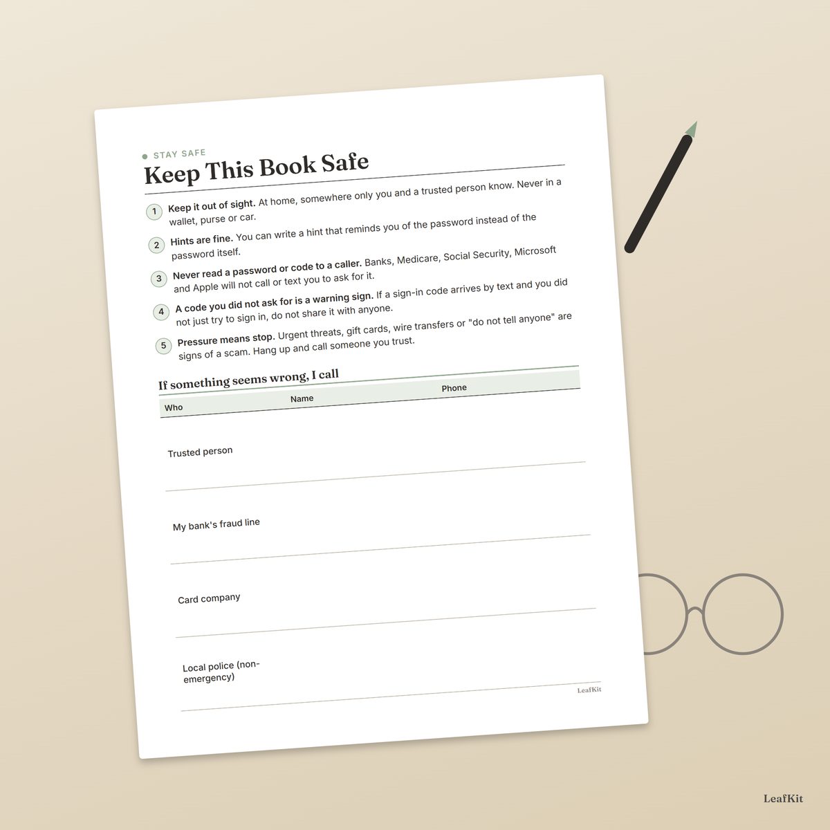 Large Print Password Book photo 8, lifestyle