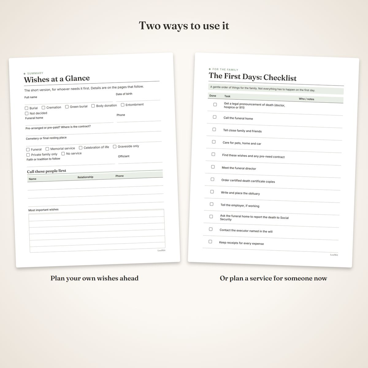 Peace of Mind Bundle photo 8, two uses