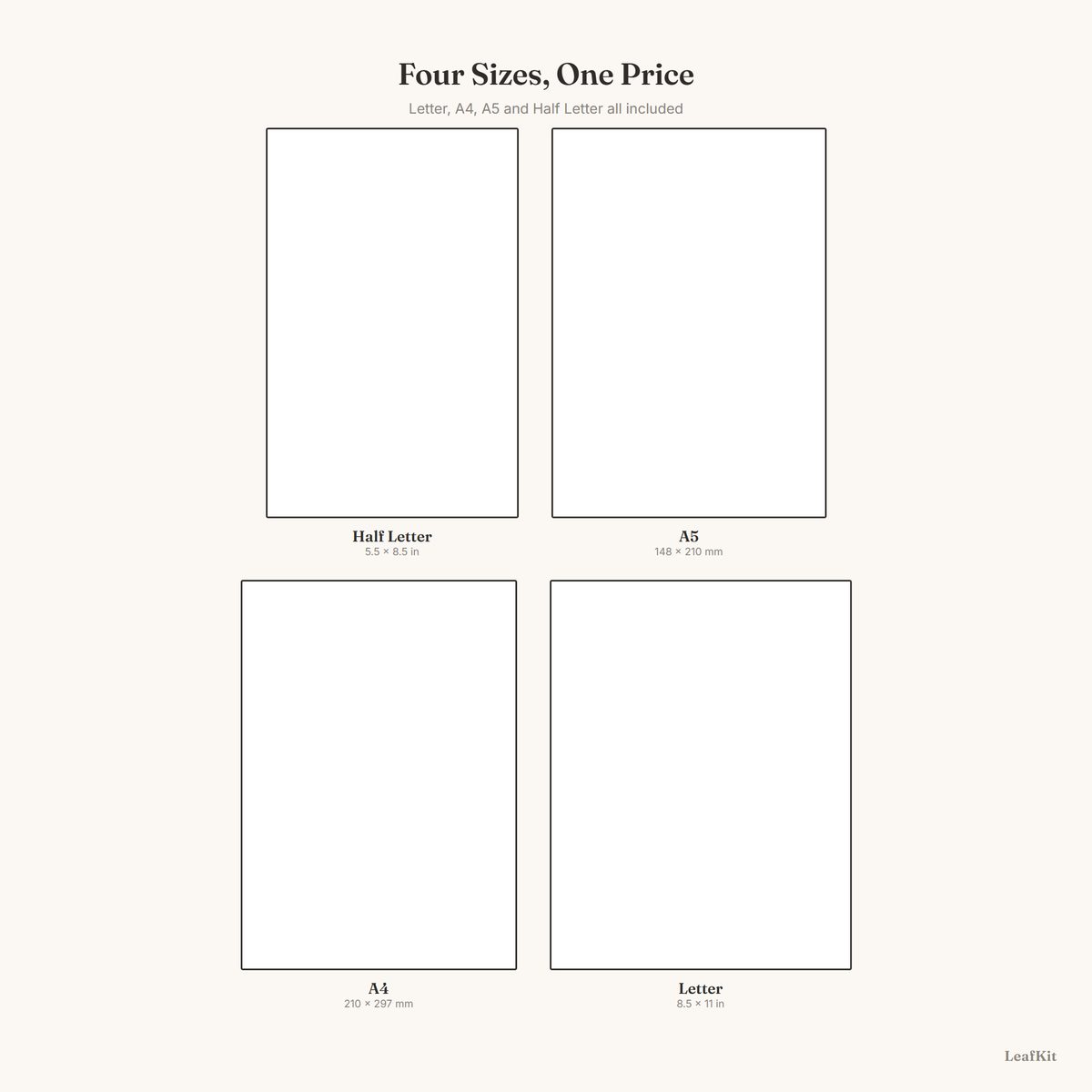 30-Day Habit Tracker photo 7, four sizes