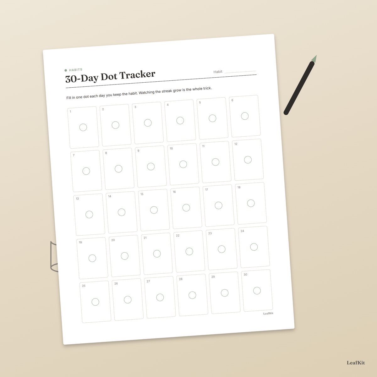 30-Day Habit Tracker photo 8, lifestyle