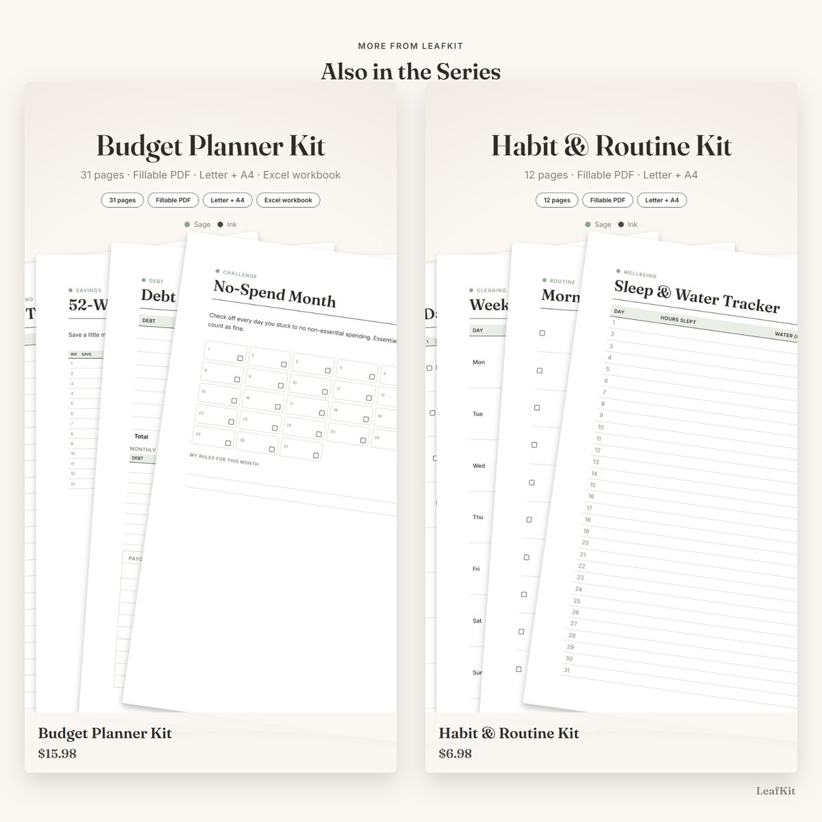 30-Day Habit Tracker photo 10, cross sell